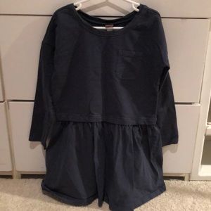 Navy tea collection sweatshirt play dress